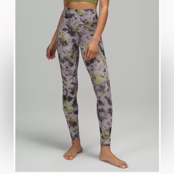 NWT Lululemon align (radial tie dye mauve grey multi) pant - Picture 1 of 8